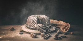 Stilleven tulband van Monique van Velzen