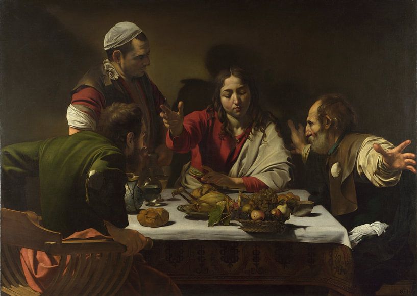 The Supper at Emmaus, Michelangelo Merisi da Caravaggio by Masterful Masters