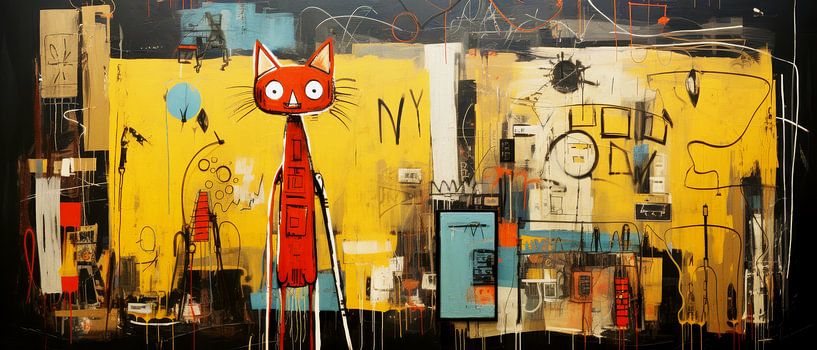 Abstract Artwork 'New York CATS' by Preet Lambon