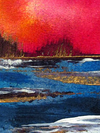 Sea / Sunset - 001 by Kerstin Franz