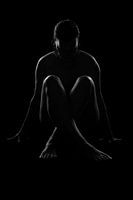 Silhouette in der Stille - Künstlerische Schwarz-Weiß-Fotografie