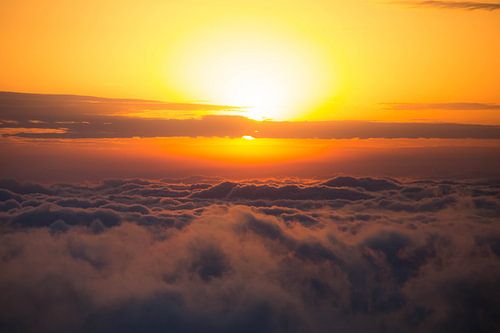 Drijvend op de wolken