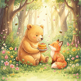 L'anniversaire de l'ours et du renard sur Markus Gann