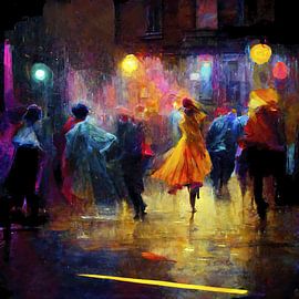 Tanzen auf der Straße in einer langen Sommernacht, Teil 8 von Maarten Knops