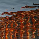 reflectie #3 spiegeling van gebouw in water van Georges Hoeberechts thumbnail