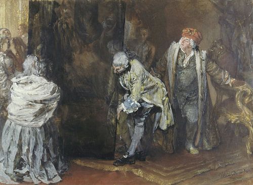 Plaats voor de grote Raffael, Adolph Menzel