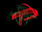 Lightpainting in green and red von Rick Verdonschot Miniaturansicht