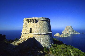 Blick von Ibiza mit dem Felsen Es Vedra von Matthias Stolt
