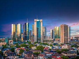 Zonsondergang in Frankfurt am Main