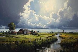 Gemalte Landschaft