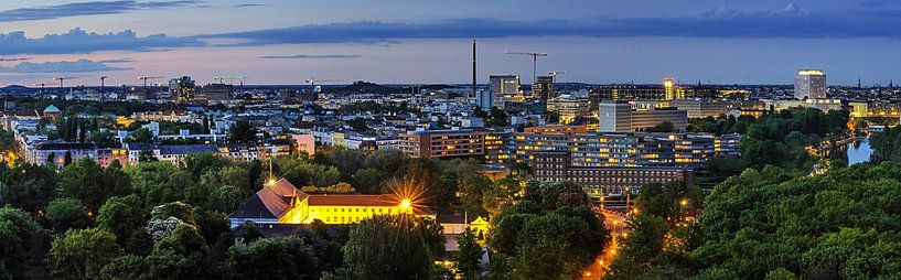 Berlin 360° am Abend in 10 Panoramen - Panorama 10/10: Moabit und Mitte/Teil 2 von Frank Herrmann