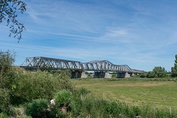 Spoorbrug over de Maas bij Den Bosch