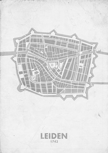 Plan de la ville de Leyde 1742