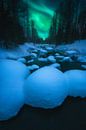 Noorderlicht in Lapland van Tales of Justin thumbnail