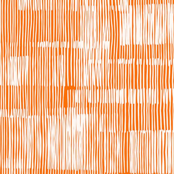 Korallen Orange und Elfenbein von Mad Dog Art