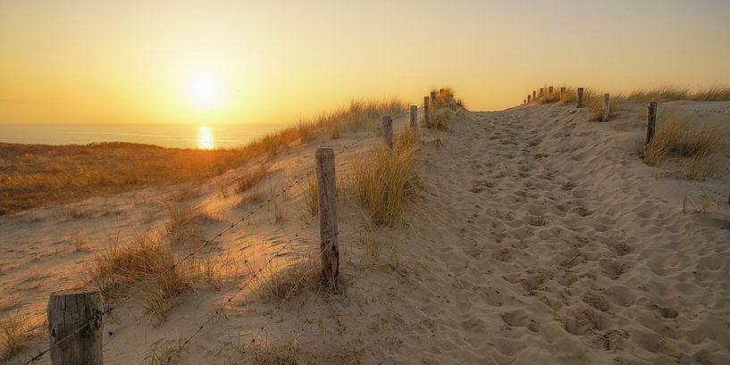 Beach entrance near Katwijk by Dirk van Egmond