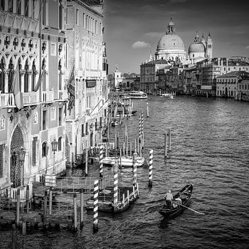 VENEDIG Canal Grande und Santa Maria della Salute | Monochrom