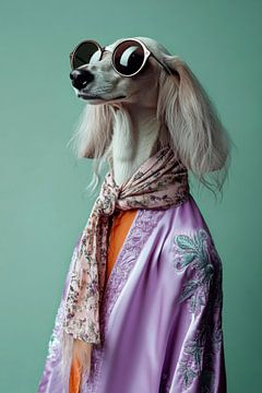 Saluki by Poster Art Shop