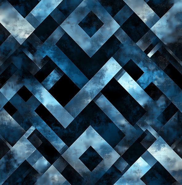 Het gefragmenteerde mozaïek van de nacht van Niphion Art