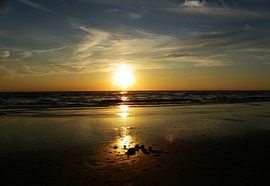 zonsondergang bergen aan zee van Jessica Berendsen
