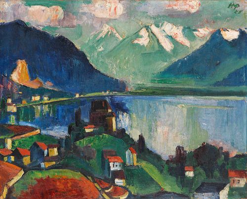Max Pechstein, Aan het Meer van Genève, 1925