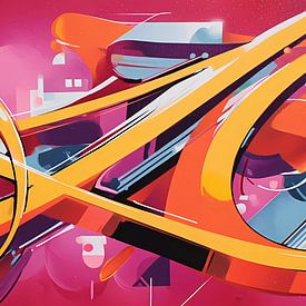 Graffiti abstrait sur Ariadna de Raadt-Goldberg