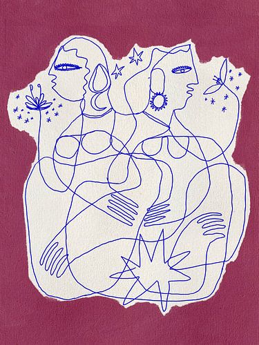 Deux figures entrelacées