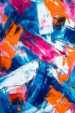 Colourful abstract picture - dynamic and lively by Poster Art Shop