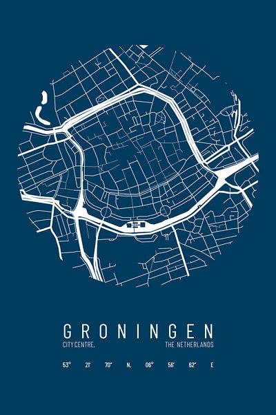 City map of Groningen by Walljar