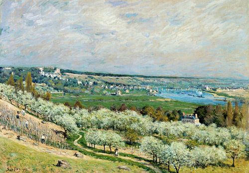 Alfred Sisley,Het terras van Saint-Germain, Lente