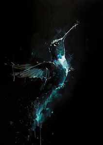 Peinture abstraite Colibri