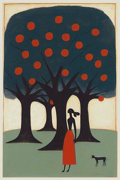 The Woman And The Apple Tree by treechild .