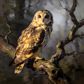 Birds of Prey - Short-eared Owl by Johannas Art Creations