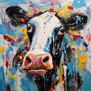 Portret van een koe van Bert Nijholt