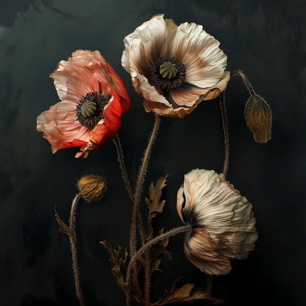 Les coquelicots en déclin par Preet Lambon