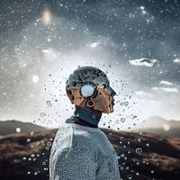 Planeet | man | glimmend