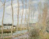 Het Loing's kanaal, Alfred Sisley van Meesterlijcke Meesters thumbnail