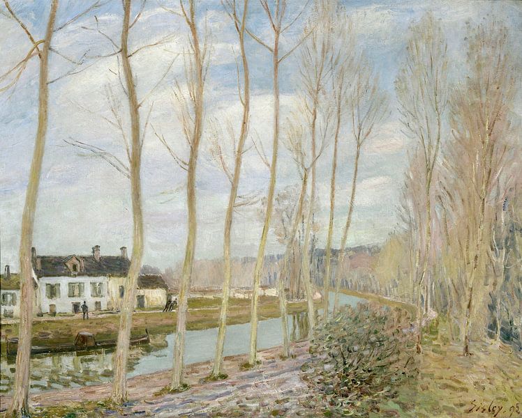 Het Loing's kanaal, Alfred Sisley van Meesterlijcke Meesters