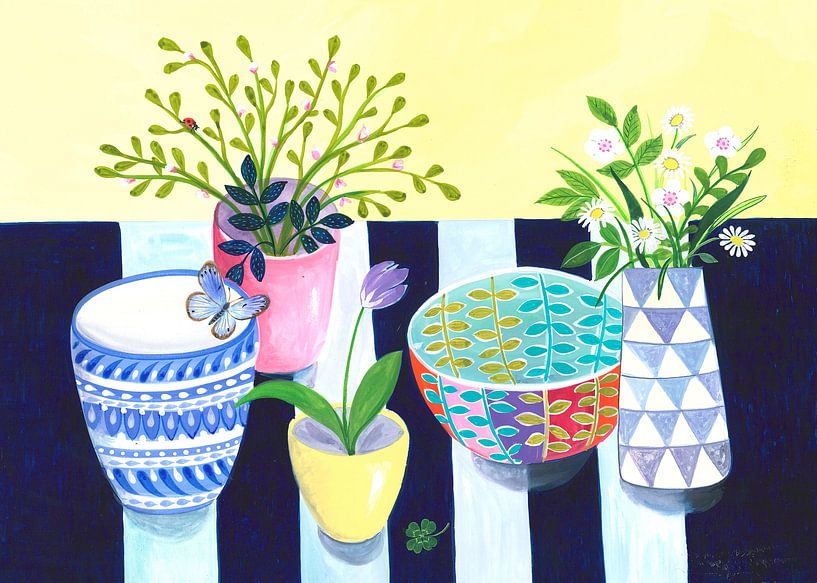 Bols et rayures par Isabelle Brent
