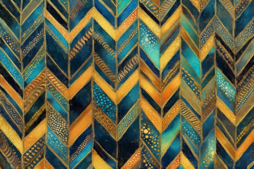 Chevron of Sea and Sun by Whale & Sons