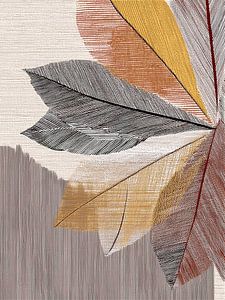 Abstraktes Herbstblatt - aus der Serie Autumn in Structures 1