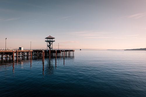Lever de soleil sur le Pacific Northwest sur swc07