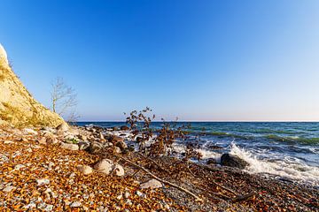 Landschap in de herfst aan de kust van de Oostzee op het eiland Rüg van Rico Ködder
