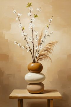 Japandi Still Life Serenity in Natural Balance