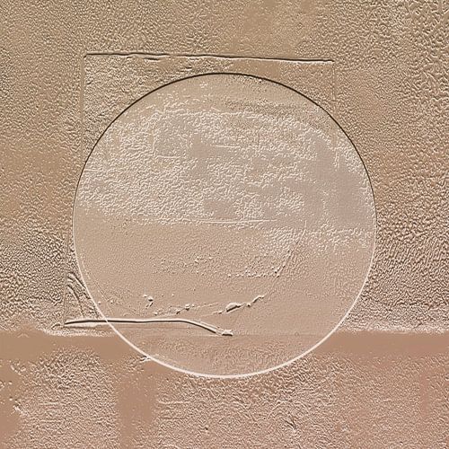 Moderne Japandi maanabstractie in zachte aardetinten