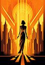 Art Deco Art Print Poster Print Wall Art by Niklas Maximilian thumbnail