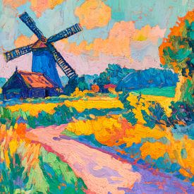 Landscape inspired by van Gogh van Harry Hadders Design