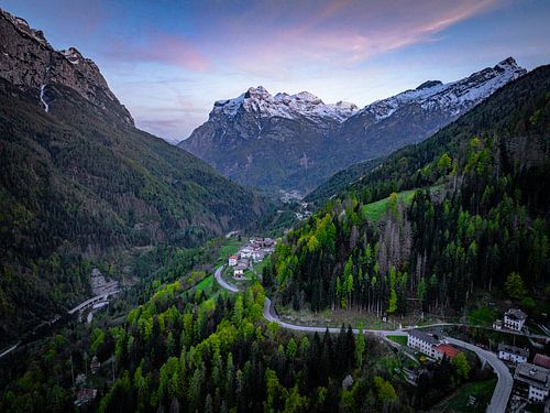 Coucher de soleil subtil dans les Alpes italiennes !