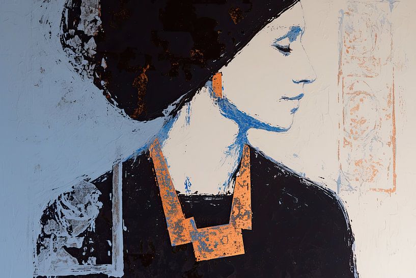 Rustic Blue Grace by Wonderful Art