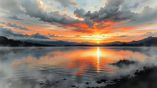 Sonnenuntergang und Wolkenzauber